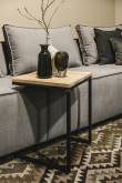 Side table as a surface by the sofa