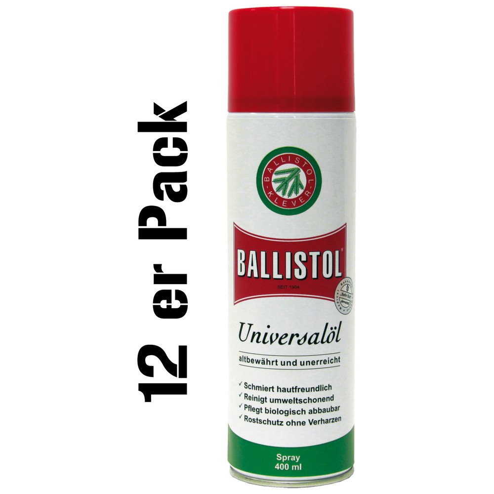 Pack of 12 Ballistol Universal Oil Spray