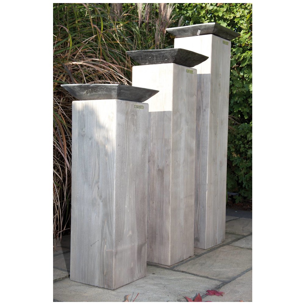 Set of 3 Decorative Columns