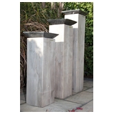 Set of 3 Decorative Columns