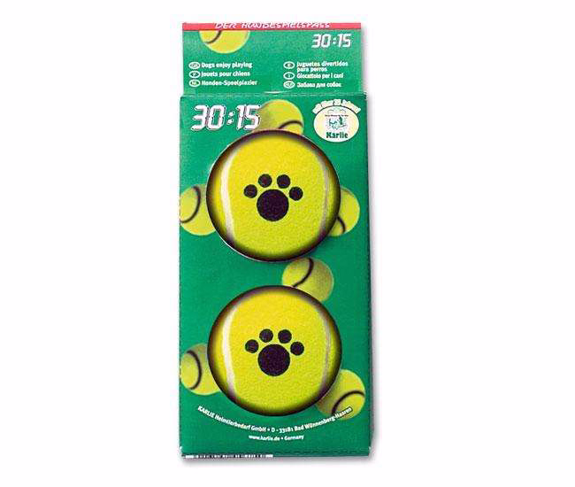 Tennisbälle 30:15 für Hunde