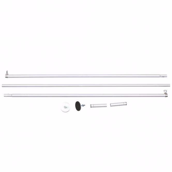 Trixie Netz-Spannstange, Aluminium, 1,28-3,25m