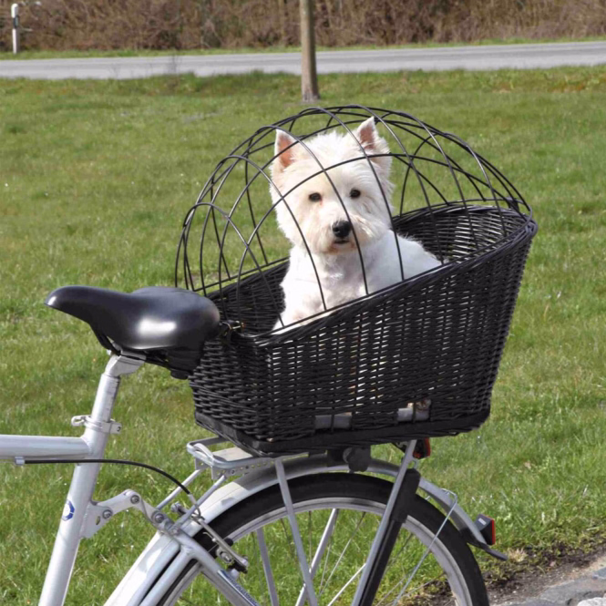Trixie Fahrradkorb aus Weide für Gepäckträger
