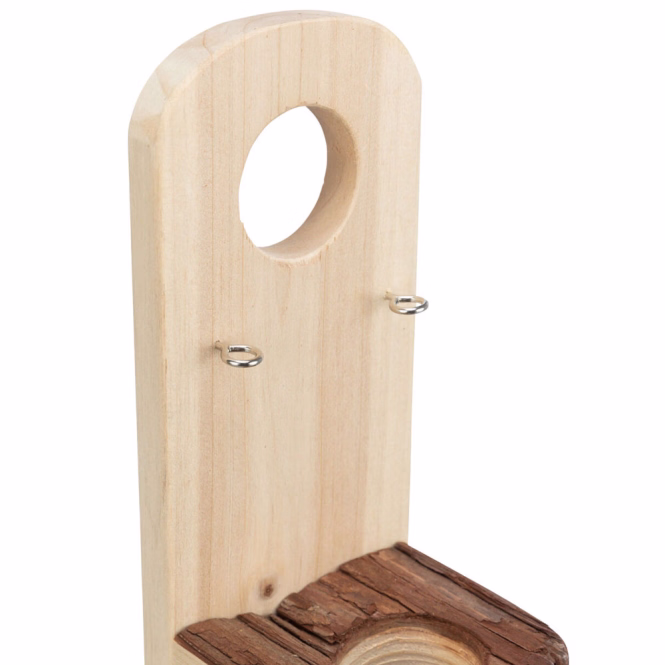 Tränkenhalter aus Rindenholz