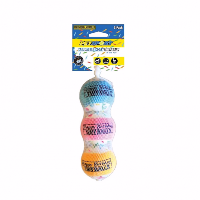 Tuff Balls Happy Birthday 6 cm