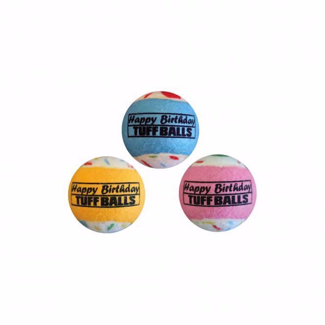 Tuff Balls Happy Birthday 6 cm
