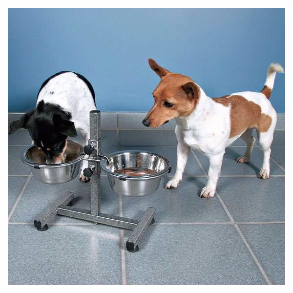 Höhenverstellbare Hundebar 2 x 1,8 l