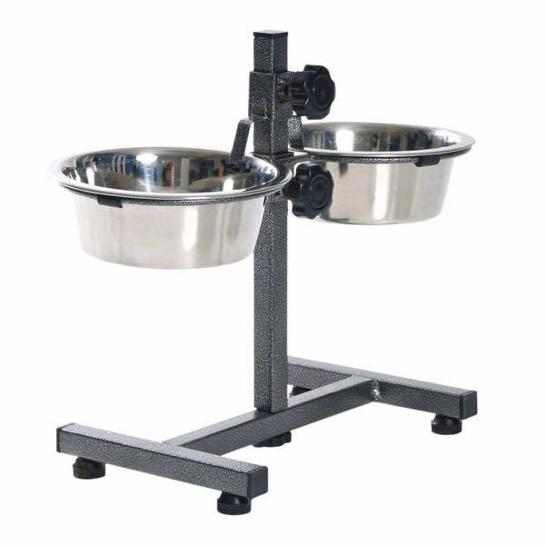 Verstellbare Hundebar 2 x 2,8 l