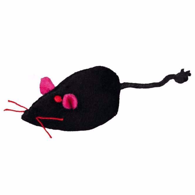 Plüschmaus mit Glöckchen