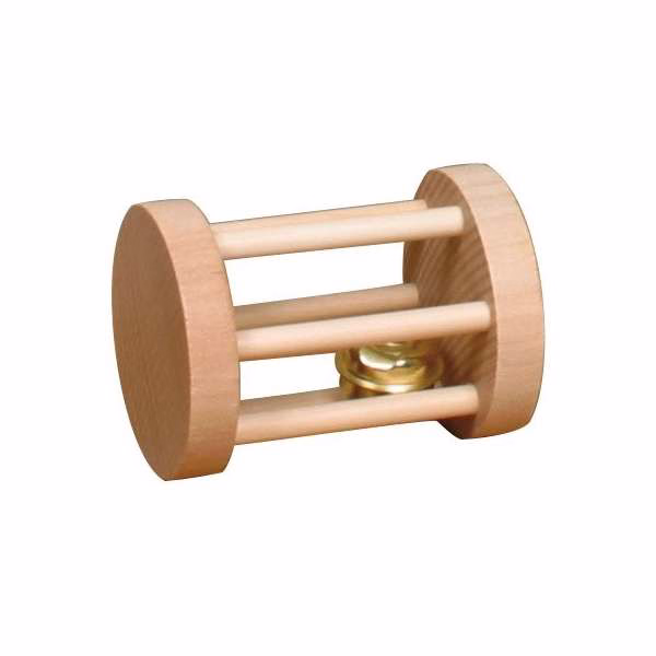 Holz-Spielrolle mit Schelle