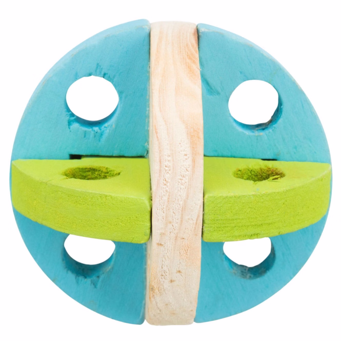 Spiel- und Snackball aus Holz