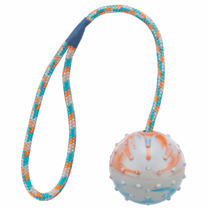 Ball am Seil aus Naturgummi