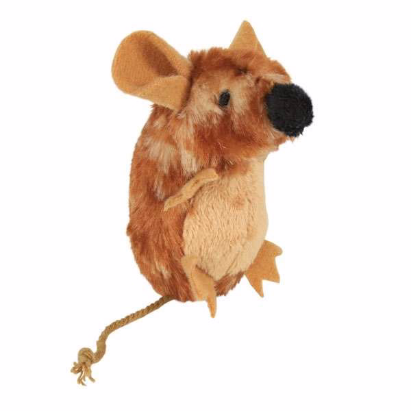 Trixie Plüschmaus mit Soundchip - 7 cm