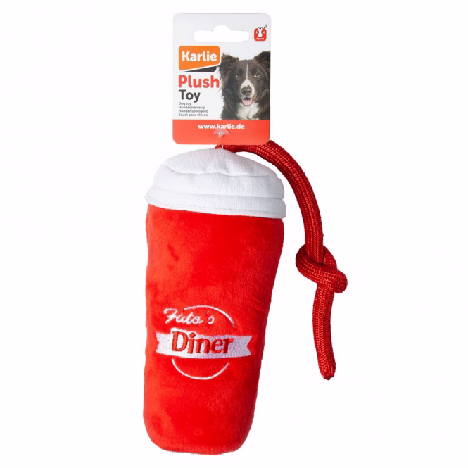 Plüsch-Hundespielzeug Milchshake