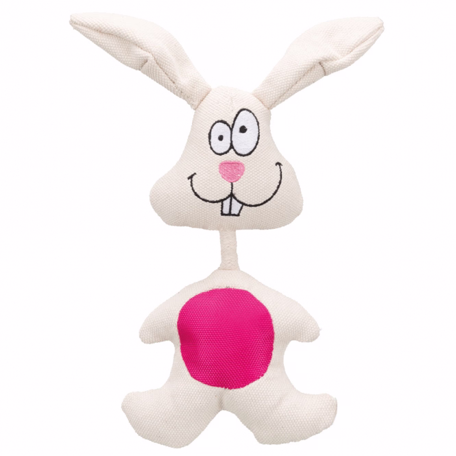 Hundespielzeug Stoffhase mit Stimme