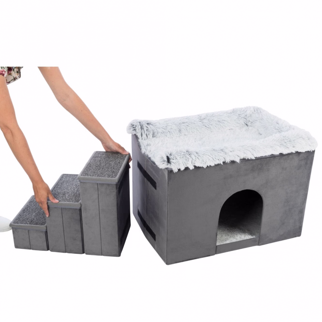 Hundehöhle Harvey mit Treppe