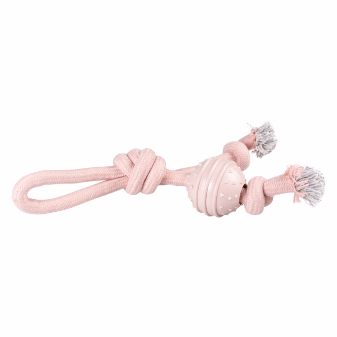Seilschlaufe mit Knoten und Gummiball