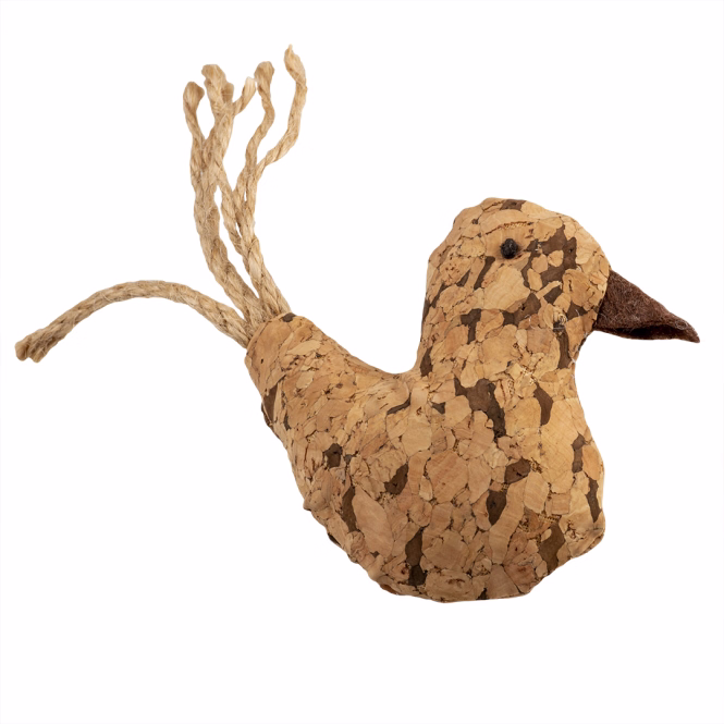 Katzenspielzeug Vogel aus Kork