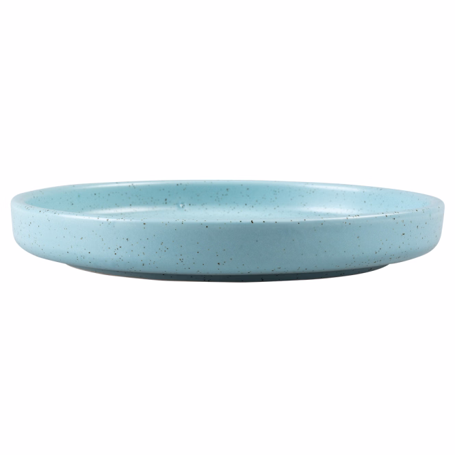Flacher Keramiknapf Stone Speckle