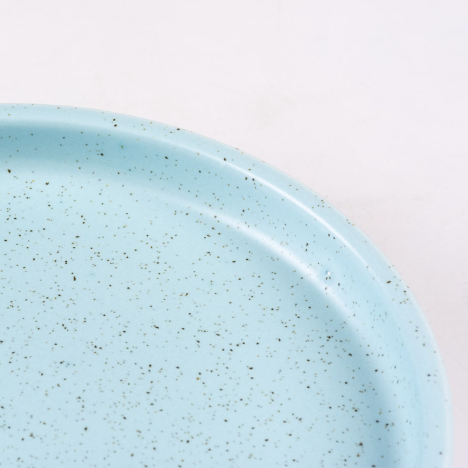 Flacher Keramiknapf Stone Speckle