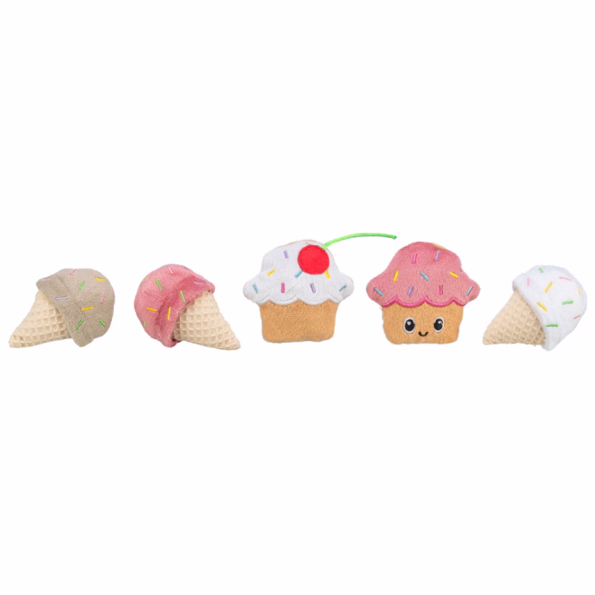 Katzenspielzeug Eis und Cupcake