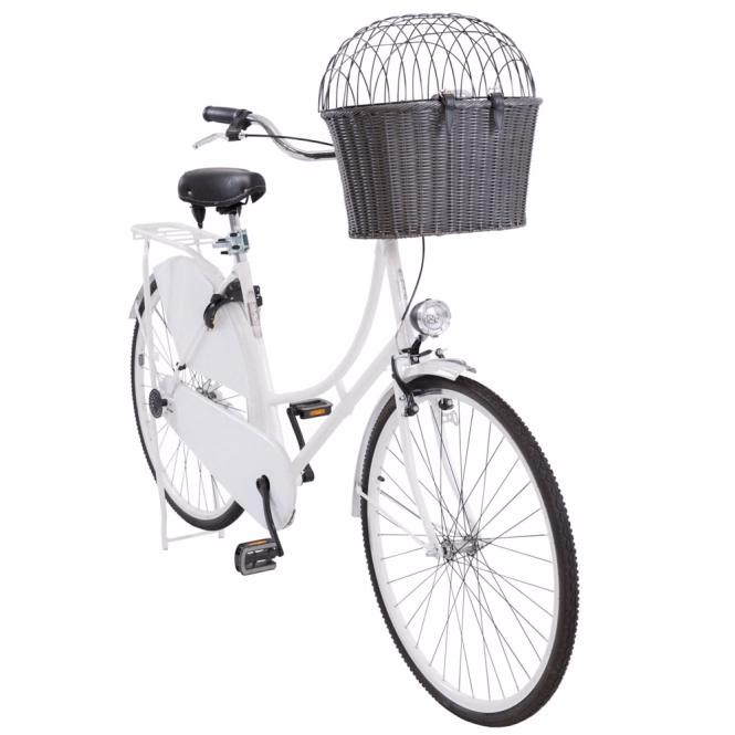 Trixie Front-Fahrradkorb aus Polyrattan