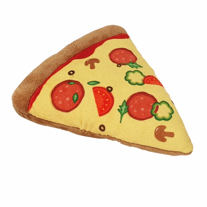 Plüschspielzeug Pizza mit Quietscher