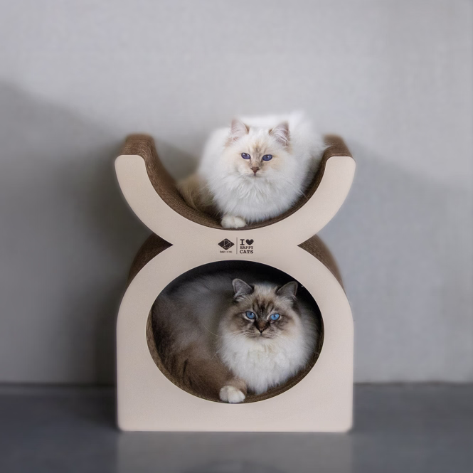 D&D Kratzplayground Faye dreiteilig - braun/beige