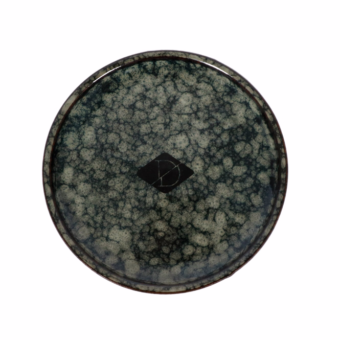 D&D flacher Katzennapf Jasper - green marble
