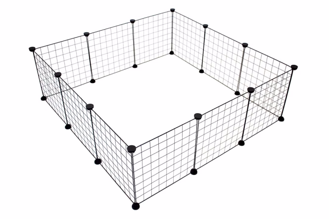 Duvoplus modulares Kleintiergehege - schwarz