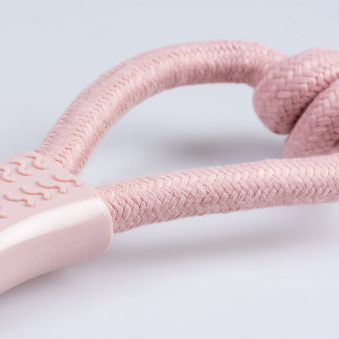 Zugring mit Knoten und Gummieinlage