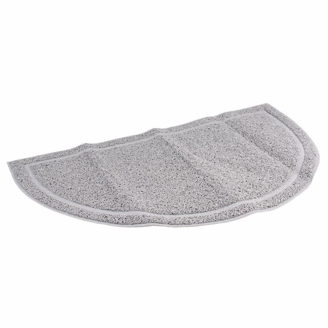 Duvoplus Toiletten-Vorleger halbrund - grau