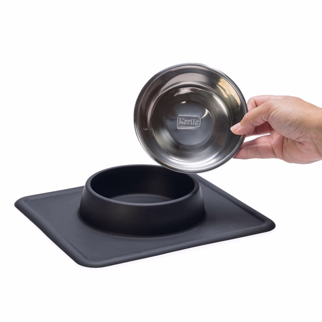 Hundenapf Dex mit Silikonmatte