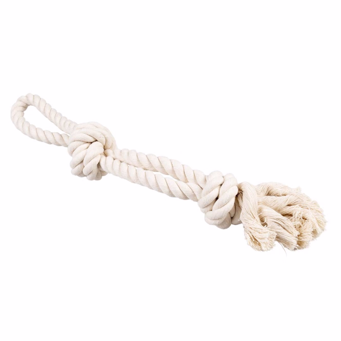 ECO Baumwollseil mit 2 Knoten und Schlaufe
