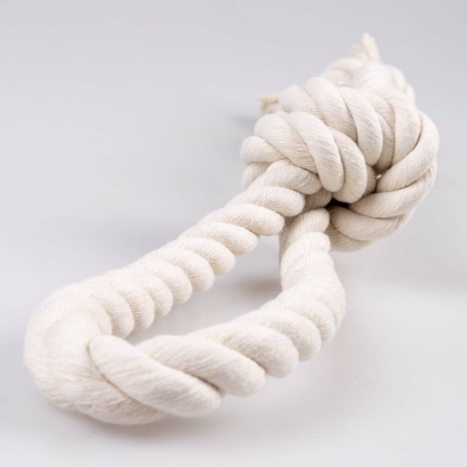 ECO Baumwollseil mit 2 Knoten und Schlaufe