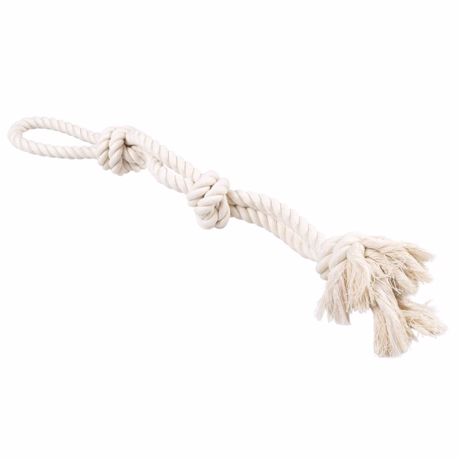 ECO Baumwollseil mit 3 Knoten und Schlaufe
