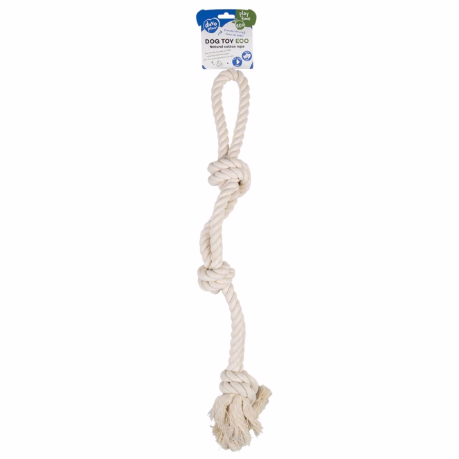 ECO Baumwollseil mit 3 Knoten und Schlaufe