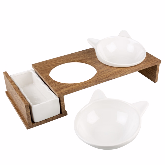 Duvoplus Dinner Set Stone UP Kitty Face