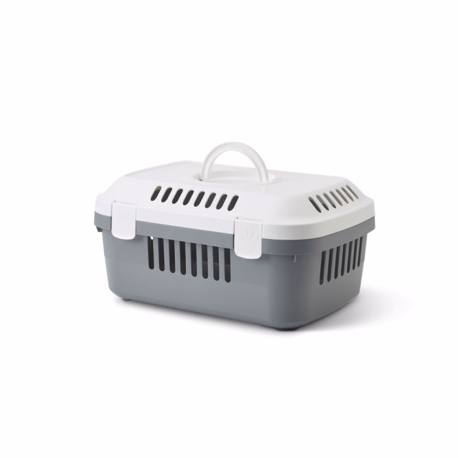 Savic Kleintier-Transportbox Discovery Compact - weiß/grau