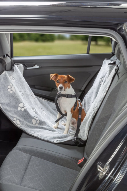 Trixie Auto-Schondecke schmal - grau/schwarz