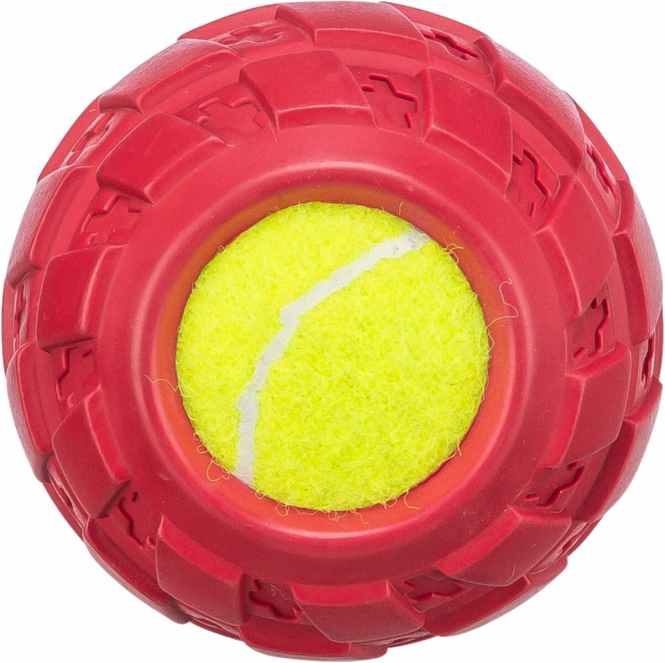 Tennisball im Reifen