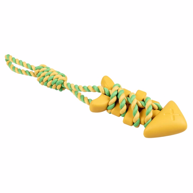 Rubrop Zerrseil mit Gummi-Fisch