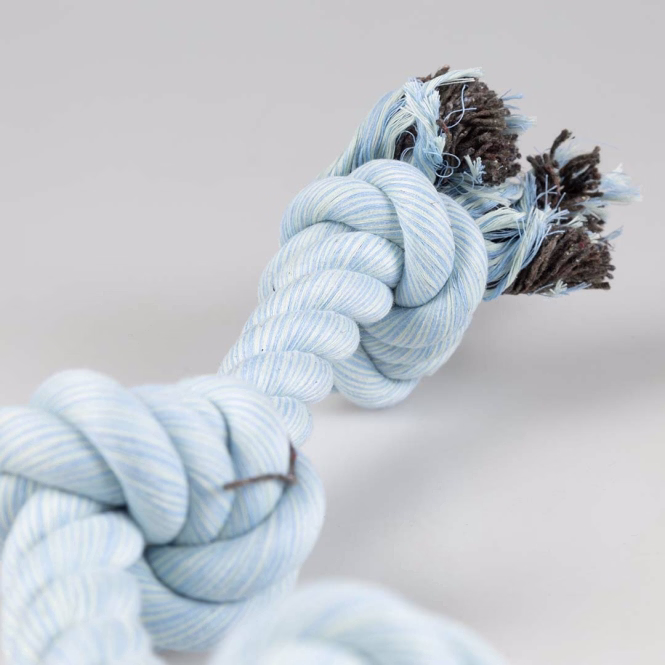 Duvoplus Flossy Seil mit 3 Knoten - blau