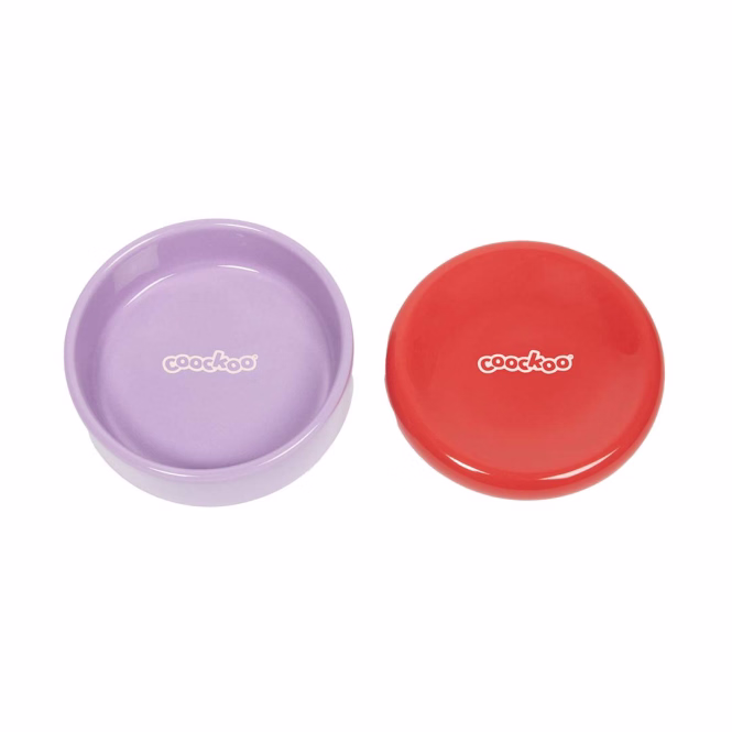 Coockoo Futternapf FUNKY FEEDING - rot/violett