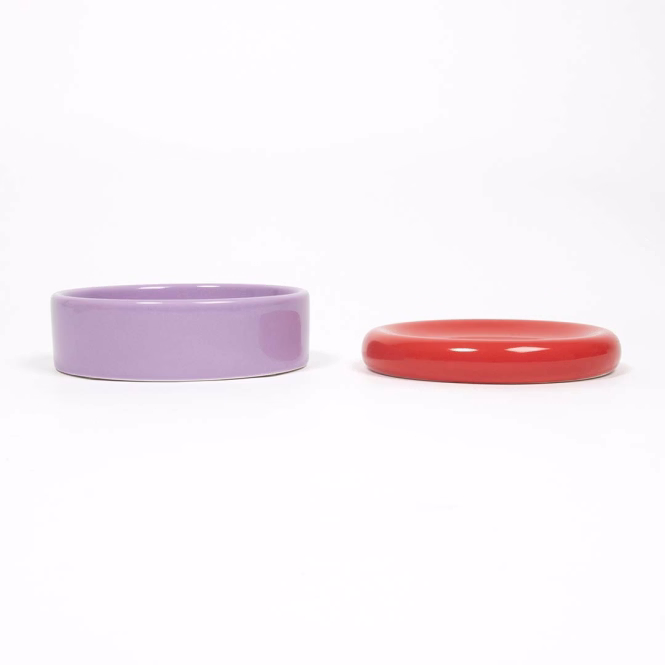 Coockoo Futternapf FUNKY FEEDING - rot/violett