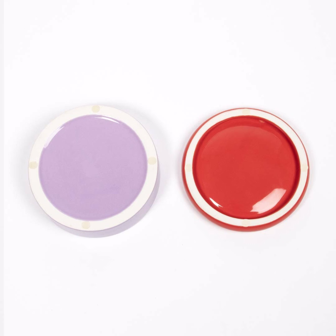 Coockoo Futternapf FUNKY FEEDING - rot/violett