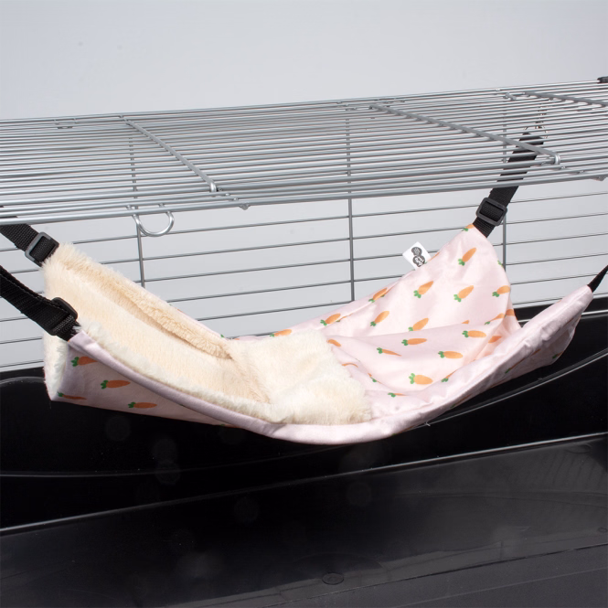 Plüsch-Hängematte mit Kuschelsack für Nagetiere