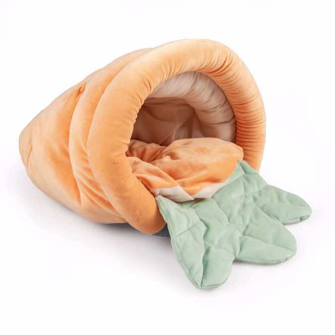 Plüsch-Schlafsack Karotte