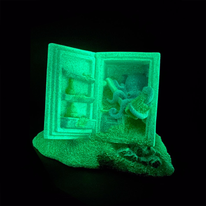Aqua Della leuchtender Kühlschrank