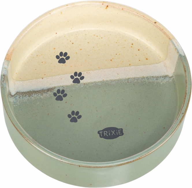 Trixie Keramiknapf für Katzen - grün/beige